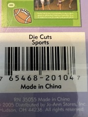 NEW Scrapbook Card Making SPORTS DIE CUTS 16 Pcs JoAnn Scrap Essentials