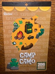 Darcie Summer Camp Camo Camping Hiking Fire Canoeing Sticker Book 286 Pcs 6 Shts