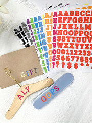 Alphabet Stickers – 1720 PCS Letter and Number Stickers, Self-Adhesive Vinyl Sti