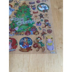 2006 Hobby Lobby Christmas Stickers Holographic Prismatic Sheet 6933204