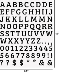 Alphabet Stickers – 1720 PCS Letter and Number Stickers, Self-Adhesive Vinyl Sti