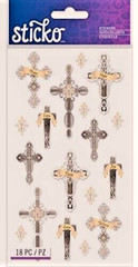 Cross Crosses Christian Catholic Believe Peace Faith Hope Love Sticko Stickers
