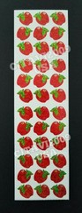 HAMBLY STUDIOS PRISMATIC RED APPLE STICKERS SCHOOL FRUIT COLLECTABLE RARE