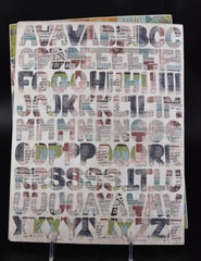Chipboard Stickers 24 Sheets Alphabet, Border, Tags, Shape 6 Pcs Missing of 100s