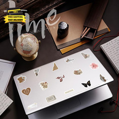 120Pcs Mixed Vintage Stickers, Waterproof Scrapbook Aesthetic Sticker for Daily