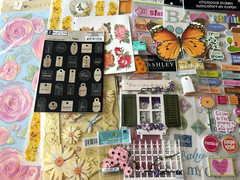 #365 – FAMILY FLOWERS BUTTERFLIES STICKER & EMBELISHMENT LOT JOLEE’S K&CO & MORE