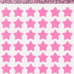 Pink Glitter Star Sticker Sheet! – Choose a Size – Cute & Sparkly!