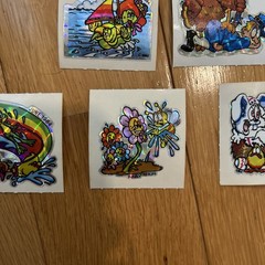 Vintage BJs Calendar Stickers Lot Of 5 Prismatic Stickers BJ BJ’s 1983 1984
