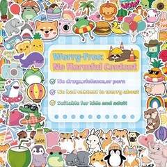 300 PCS Water Bottle Stickers for Kids,Cute Waterproof Vinyl Laptop Stickers …
