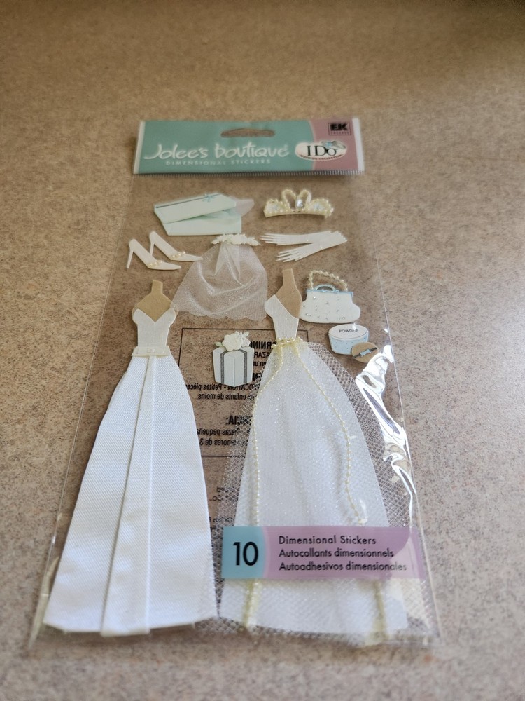 Jolee’s Boutique/ I Do Collection~Wedding Gown~Dimensional Stickers