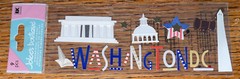 JOLEES WASHINGTON DC Title WHITE HOUSE US CAPITOL Scrapbook Stickers Monument
