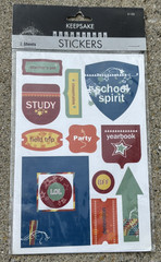 KEEPSAKE ESSENTIALS STICKERS SCHOOL ACTIVITIES 2 SHEETS