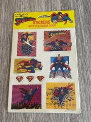 American Greetings SUPERMAN Stickers Vintage 1992 SEALED Forget Me Not 4 Sheets