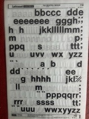 5 Letraset INSTANT LETTERING Transfer Letters 60 & 72pt Helvetica Bold & Med 3