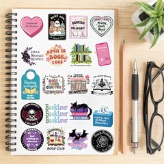 50/100PCS Book Reading Series Sticker Personalized Cartoon Diary Phone Skateboar