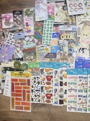 Large Scrapbook Sticker And Embellishment Lot 60 Packs New Stickers Loose Sheets