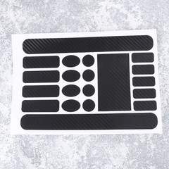 Bicycle Frame Protector Set Carbon Fibre Durable Vinyl Stickers Black