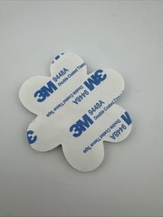 2 Pack Smiley Face Flower Chenille Fuzzy Patches 2” Self Adhesive Stickers