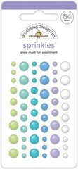 Doodlebug Sprinkles Snow Much Fun Assortment Lime Blue Purple White