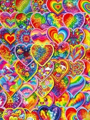 20Pcs Rainbow Heart Vinyl Stickers For Water Bottles Laptop Scrapbooks & more