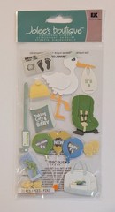 Jolee’s Bringing Baby Home Stork Carseat Diaper Bag Scrapbooking Stickers