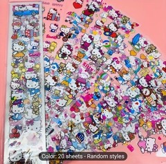 Hello Kitty, Sanrio Animation Stickers – Sheet of 50 Cute Mixed Kawaii Stickers