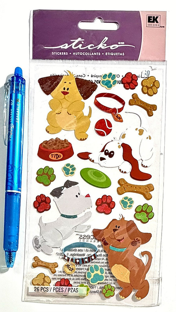 Dog Sticko Stickers Scrapbooking Card Journal Planner