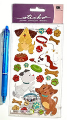 Dog Sticko Stickers Scrapbooking Card Journal Planner