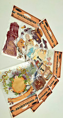 Victorian Designed Raised Stickers Bundle of 7 different Clothing Accessories