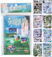 Aesthetic Scrapbook Sticker Book Set 1000 Plus Pcs Vintage Collage for