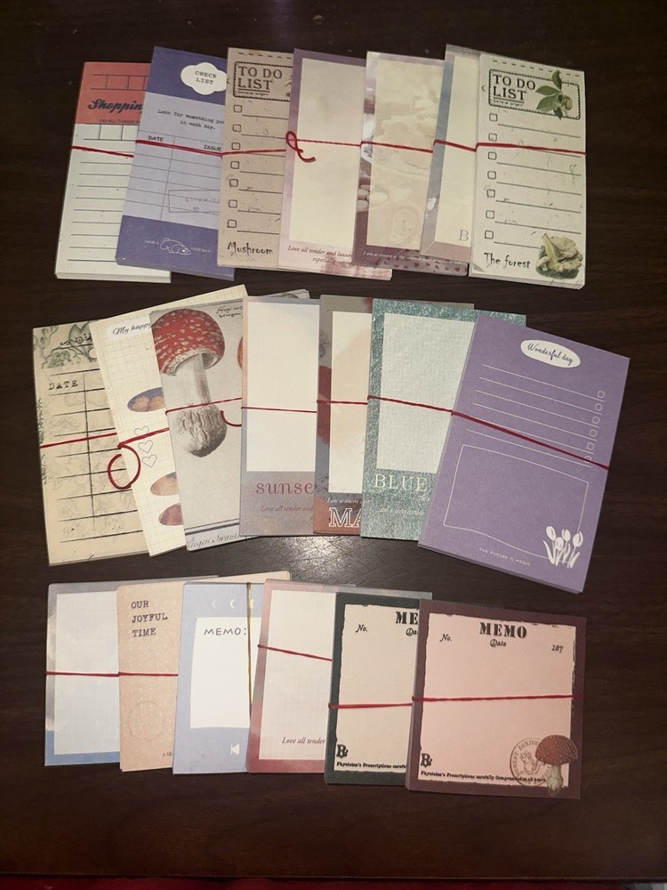 Memo Pad Paper Sheets Over 100 Sheets 3 Different Sizes Journaling Scrapbooking