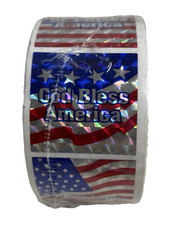 USA Red White Blue Halogram Sticker Rolls 3 Sealed