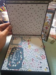 Handmade Scrapbook with Flowers, family & home Theme