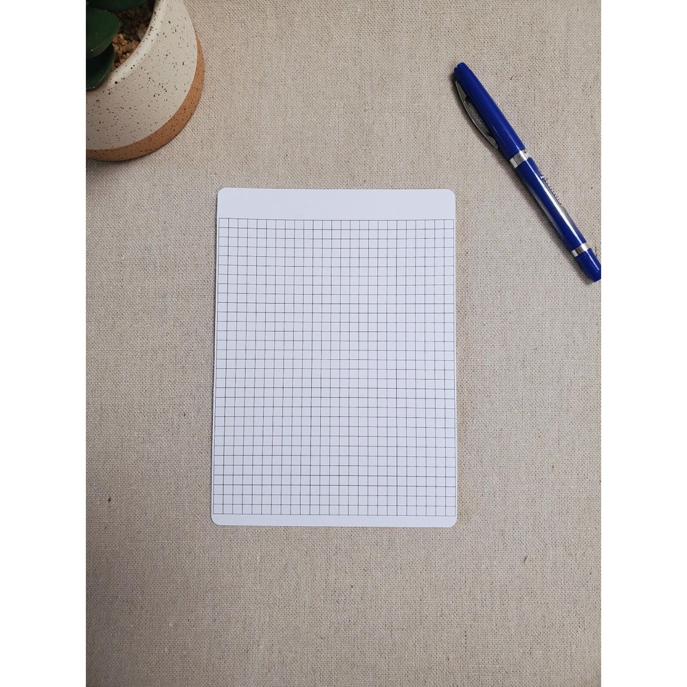 5mm Grid Lined Blank Sticker 5″ x 7″ | Add a blank graph sheet to your planner