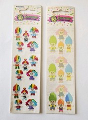 Vtg Sandylion Trolls Stickers NIP 1990 Prismatic Mother Of Pearl MOP