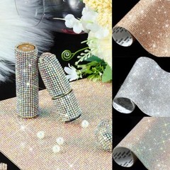 Stick On Diamond Crystal Rhinestone Bling Stickers Self Adhesive Sheet DIY Craft