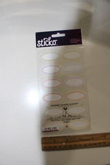 Sticko Autocollant 12PC 2 Each Color Oval Labels Scrapbooking Crafts Journalling