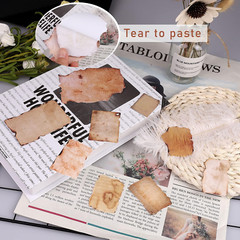 Vintage Scrapbook Paper Stickers, 90 Pcs Antique Looking Aged Paper Classic Old