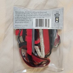 NEW Cardmaker’s Classic Ribbon Red Black 288″ Total, 8 Styles -B