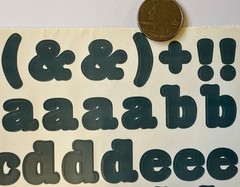 NAVY 3/4” ALPHABET Stickers(2 sheet)Making Memories•Letters •Number•Word•Journal