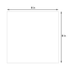 100 PCS Backing Boards 8×8 Inch Uncut White Mat Boards AcidFree Art Prints
