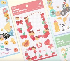 Cute Essential Kawaii Aesthetic Stationery Sticker Pack 8 Sheets 258+ Stickers