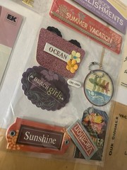 BEACH OCEAN SUMMER VACATION Scrapbook Stickers LOT !