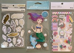 Lot of Mermaid & Unicorn Stickers & More! Jolee’s Boutique, Recollections, Etc