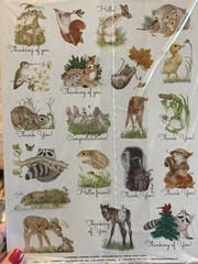 Vintage Current Stickers Baby Animals Forrest Animals Not Opened 2 Sheets Lg