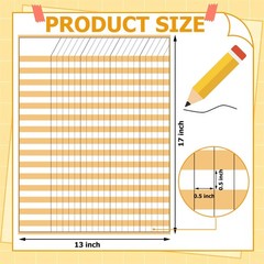 10Pack Boho Dry Erase Incentive Chart 17″ x13″ Multi-Color Classroom Laminate…
