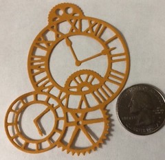 CLOCK GEARS Die-Cuts(6pc)Steampunk •Cogs•Sprocket•Earthtone•Machine •Antique