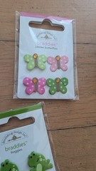 Doodlebug Embellishment Lot Brad’s, Pearls, Jewels, Sprinkles, Pops, Jellishment