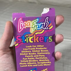 Vintage Lisa Frank Sticker Strip Painter Panda 90s New Sealed