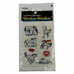 Sticker-Sticker Unicorn Prism Holo Rainbow Foil Decal Sheet Vintage 80s New